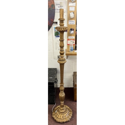 289 - Gilt standard lamp