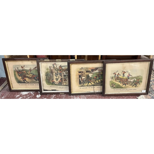 319 - 4 Darktown Fire Brigade series framed printsDisclaimer: These items are listed on the basis they are... 