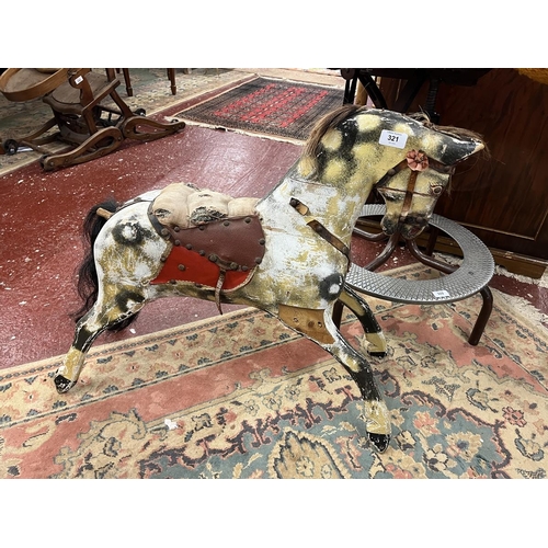 321 - Collinson circa 1940s rocking horse minus rockers