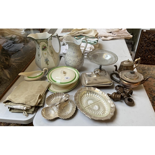 400 - Collection of ceramics and metalware