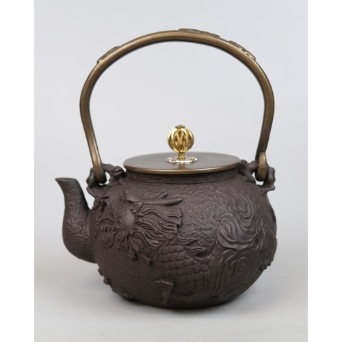 99 - Chinese bronze tea pot