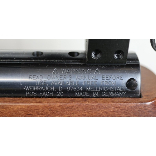 107 - HW97K Weihrauch .22 air rifle with AGS telescopic sight