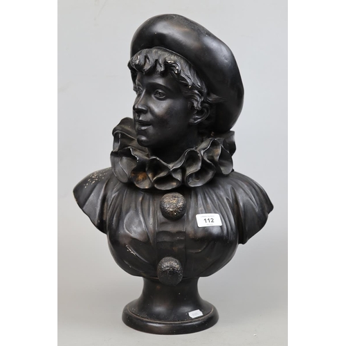 112 - Bust of boy - Approx height 49cm