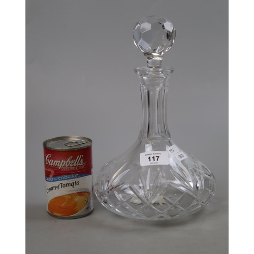 117 - Edinburgh Crystal ships decanter (unused)