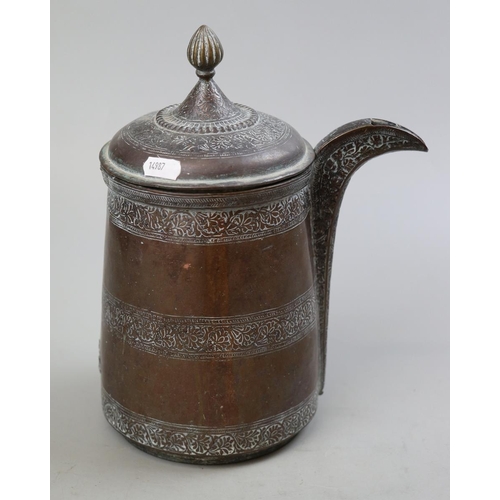 121 - Eastern copper teapot A/F - Approx H: 29cm