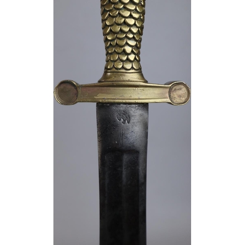 149 - 1841 US civil war era short sword, based on French artilleryman's sword of 1830