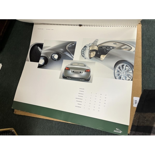 193 - BRS and Jaguar calendars together with a book on road rollers