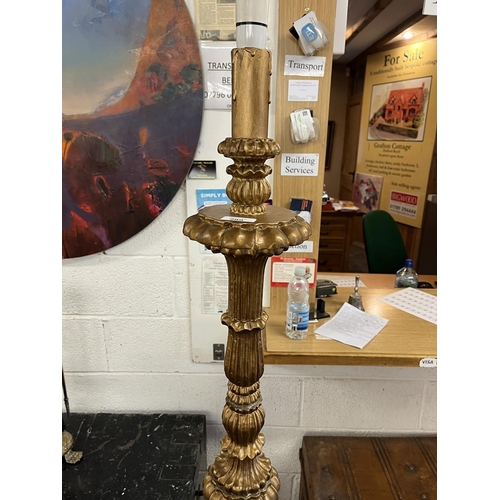 289 - Gilt standard lamp