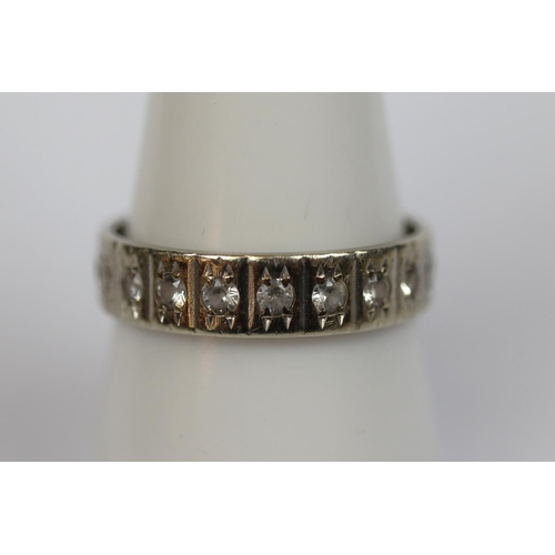 29 - 9ct white gold eternity ring - Approx 3g - Size R