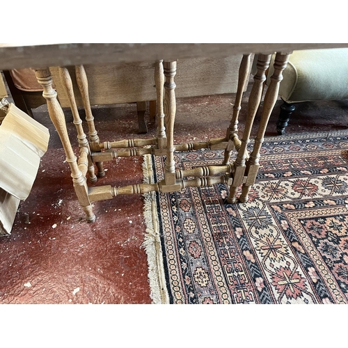 420 - Bleached gate-leg table by Goodyears Bond St London