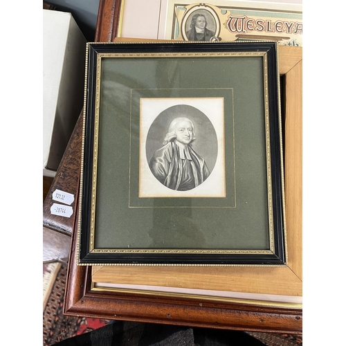 448 - Collection of John Wesley prints and plates