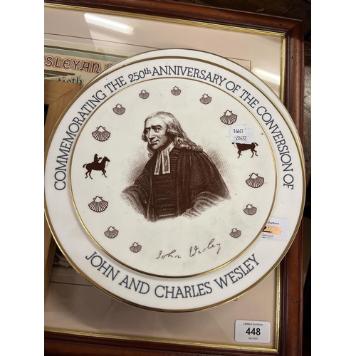 448 - Collection of John Wesley prints and plates