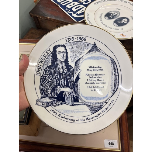 448 - Collection of John Wesley prints and plates