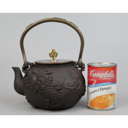 99 - Chinese bronze tea pot