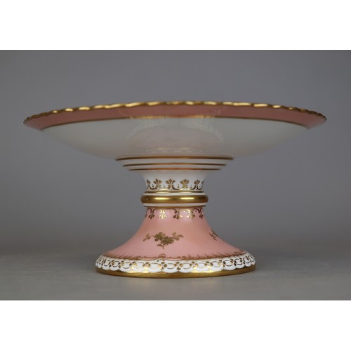 113 - Minton Desert Service (Circa 1895) Pink Ground with raised paste gold enamel Aesthetic Movement deco... 