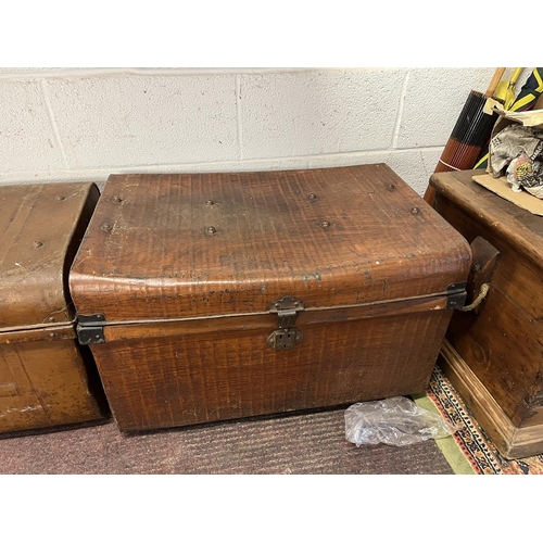 479 - 3 metal travelling chests