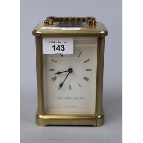 143 - Carriage clock - Aug. Schatz & Sons