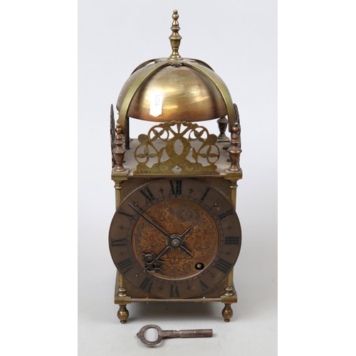 148 - Brass Lantern clock