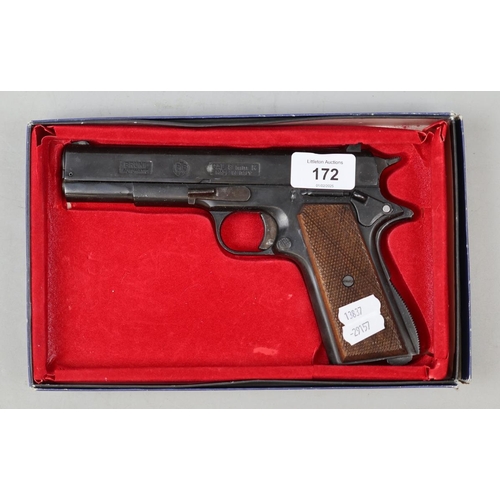 172 - Bruni 8mm blank firing replica of a Colt 1911 automatic pistol dating from 1980's