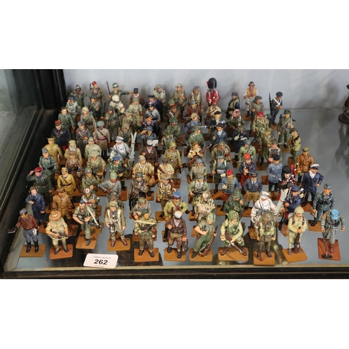 262 - DelPrado WW2 metal painted soldiers - Approx 98