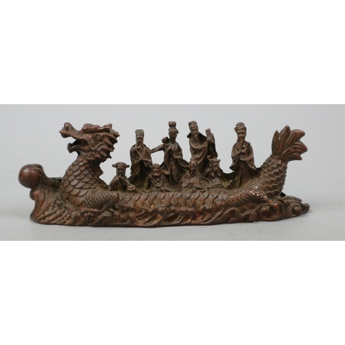 265 - Chinese bronze dragon boat