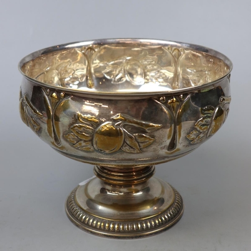 288 - Large silver plated centre piece bowl - Approx H: 18cm