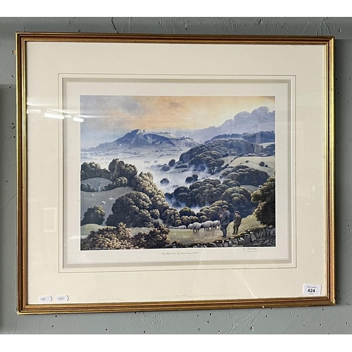 424 - Norman Neasom Meon Hill at Dawn signed L/E print