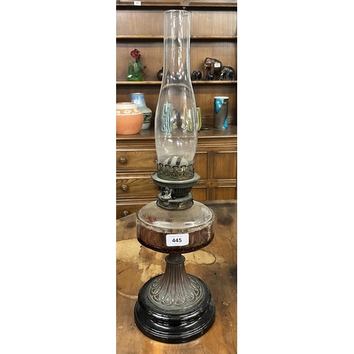 445 - Victorian oil lamp