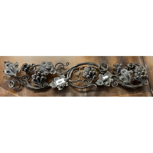 460 - Wrought iron grapevine - Approx 66cm x 14cm