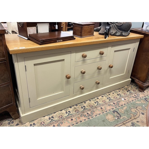 505 - Oak sideboard - Approx W: 160cm D: 56cm H: 76cm