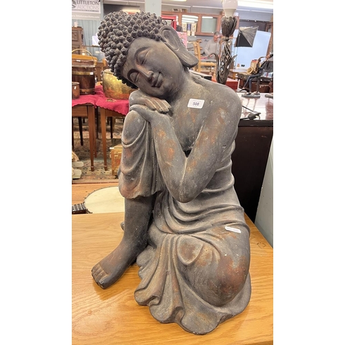 508 - Large sitting Buddha - Approx height 64cm