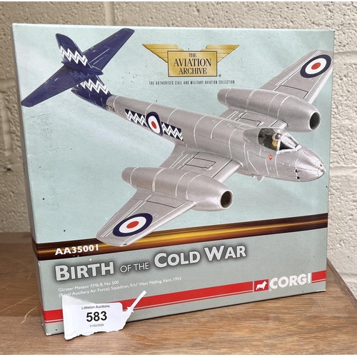 583 - Corgi The Aviation Archive Birth of the Cold War Gloucester Meteor AA35001