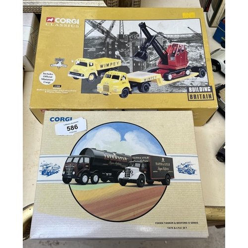 586 - Corgi Classic die cast vehicles in original boxes - Building Britain Wimpey and Tate and Lyle