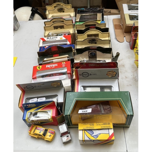 589 - Collection of die cast vehicles in original boxes