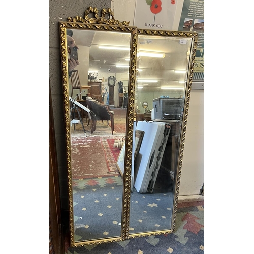 603 - 2 gilt framed mirrors