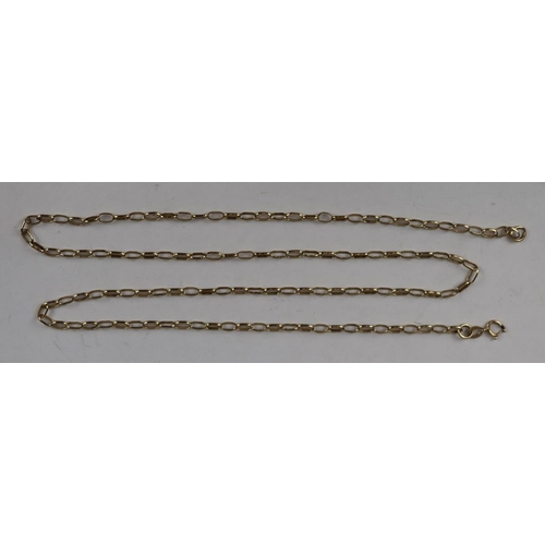 74 - 9ct gold necklace - Approx W: 4.8g