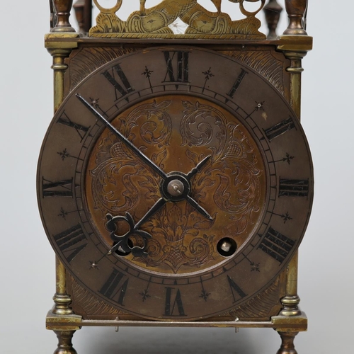 148 - Brass Lantern clock