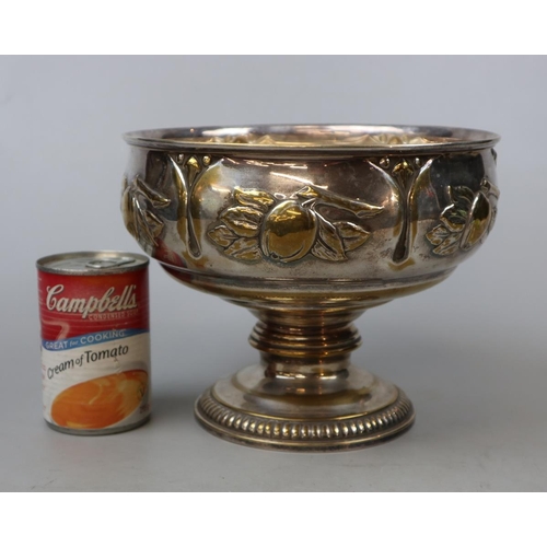 288 - Large silver plated centre piece bowl - Approx H: 18cm