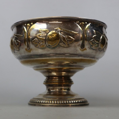 288 - Large silver plated centre piece bowl - Approx H: 18cm