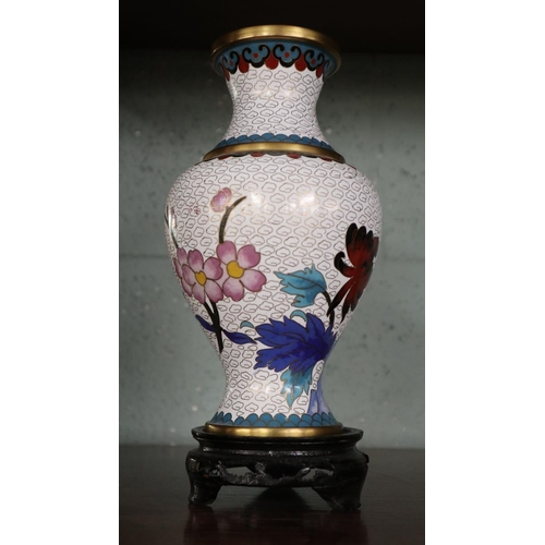 289 - Cloisonne vase - Approx H: 20cm