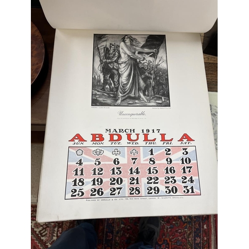 369 - WW1 Addulla Cigarettes Almanac 1917 propaganda calendar