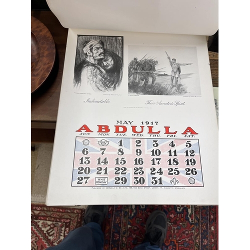 369 - WW1 Addulla Cigarettes Almanac 1917 propaganda calendar