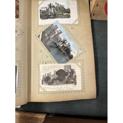 370 - Well populated postcard album together with loose postcards