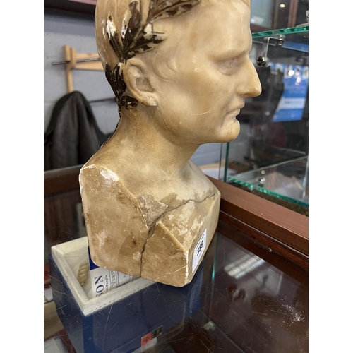 389 - Early marble bust of Napoleon Bonaparte A/F - Approx H: 24cm