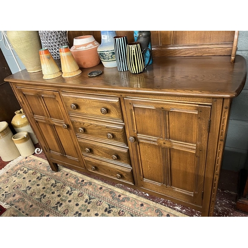 451 - Golden Dawn Ercol dresser - Approx W: 145cm D: 51cm H: 170cm