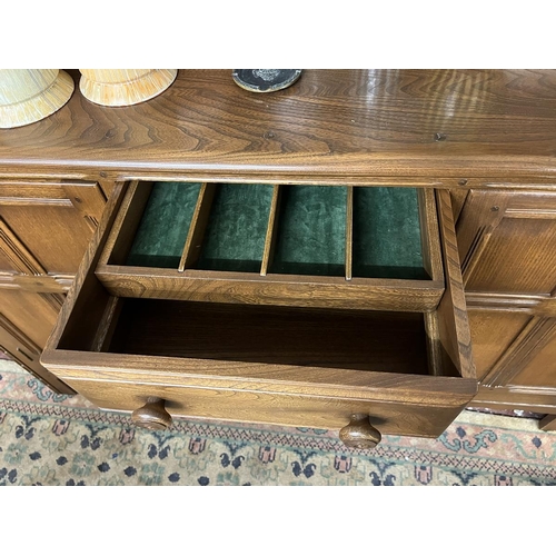 451 - Golden Dawn Ercol dresser - Approx W: 145cm D: 51cm H: 170cm