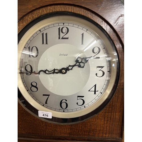 476 - 1930s Art Deco long case clock with Westminster chime by Enfield in working order