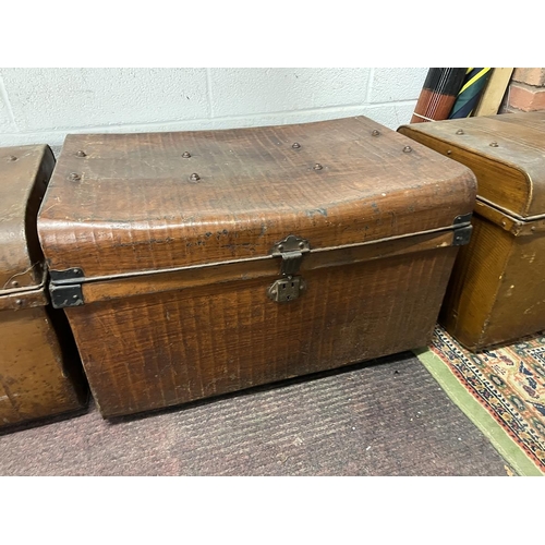 479 - 3 metal travelling chests