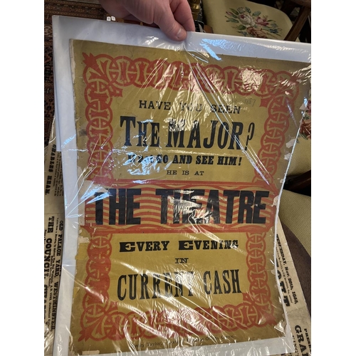 623 - 4 1850 Victorian theater posters