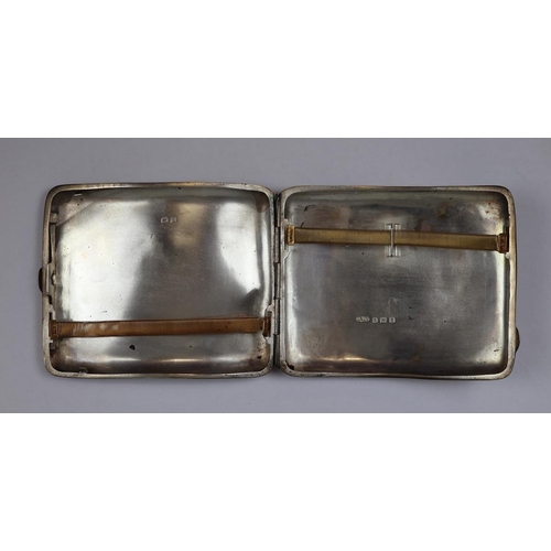 7 - Hallmarked silver cigarette case - Approx 128g